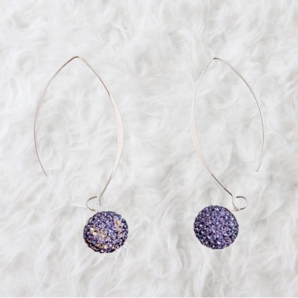 Purple Earrings - Picture 2 of 3